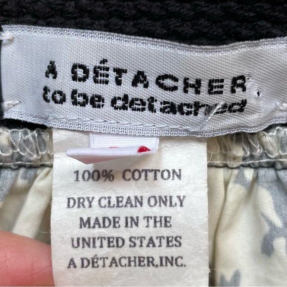 A Détacher black & cream patterned skirt - Picture 12 of 15